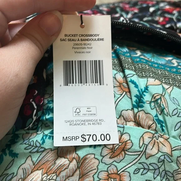 Vera Bradley Crossbody Bucket bag - Picture 5 of 5